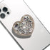 On The Grip OnTheGrip Cute Cubic Diamond Heart Shape Design Collapsible Expandible Mobile Phone Grip