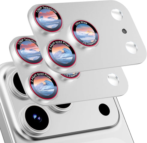 HelloDeere 9H High-alumina Tempered Glass Camera Lens Protector for iPhone 17 Pro