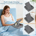 AEWOTING Tablet Pillow Stand for Lap, Bed and Desk, Foldable Soft iPad Holder with Snack Bowl