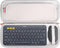 Mchoi Hard Case for Logitech Pebble Keys 2 Combo K380s K380 Wireless Keyboard + M355 Mouse, Grey Case Only