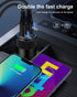 Super Fast Car Charger for Samsung Galaxy, 3 Pack 60W Dual-Port USB-C Car Charger Cigarette Lighter Adapter + 2pcs PD
