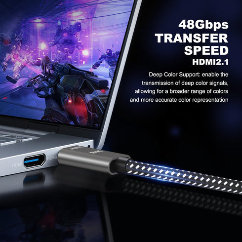 TagBreet 8K 2.1 30 /9M, 48Gbps 4K 240Hz 165Hz 144Hz 120Hz, 8K 60Hz, HDR10+, HDCP2.3|, PS5 HDMI Cable ft Ultra High