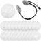 100 Pieces Disposable Headphone Ear Covers, Sanitary Non-Woven Stretch Earpad Covers