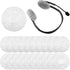 100 Pieces Disposable Headphone Ear Covers, Sanitary Non-Woven Stretch Earpad Covers