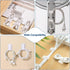 50 Abnii PCS Hook and Loop Cable Ties, Under Desk Cable Management, Self Adhesive Cable Clips Straps, Sticky-Back Cord
