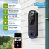 Lunelyx 1080P 2.4G Wireless Video Doorbell Camera, Outdoor Surveillance Cameras, FHD Live View, Cloud Storage, AI Human
