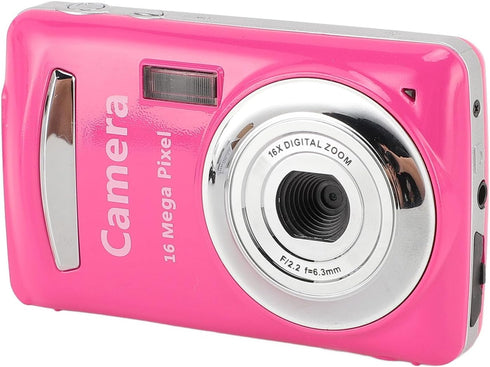 GOWENIC 16X 16MP 1080P 2.4 Inch Digital CCD Camera Zoom, Auto Focus, Screen with Screw Hole, Portable Travel Camera