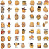 WASHBO 50Pcs Potato Stickers Funny Cartoon Potato Vinyl/PVC Decals for Kids Boys Girls, Cute Stickers for Water Bottles