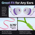 10x Multipack Earbuds with Microphone - Wired in-Ear Earphones for Schools, Libraries & More - Affordable Bulk
