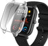 Cases for Amazfit GTS 3 Smartwatch, Soft TPU Shockproof Bumper Cover with Screen Protector Case (Black+Gray+Clear)
