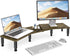 AX WABER Dual Monitor Stand Riser, Monitor Stand with Adjustable Length and