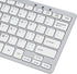 iKKEGOL USB Slim Mini Wired 78 Key Small Super Thin Compact Keyboard for Desktop Laptop PC, White