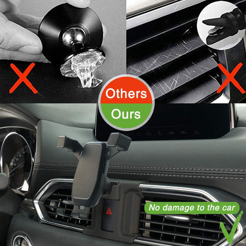 AYADA Phone Holder Compatible with CX5, Upgrade Gravity Auto Lock Phone Mount, Easy to Install Accessories 2017-2023