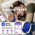 Fitness Tracker Smart Watch with 2.01" Screen, Heart Rate/Sleep Monitor, Waterproof for Android iPhone (Blue)