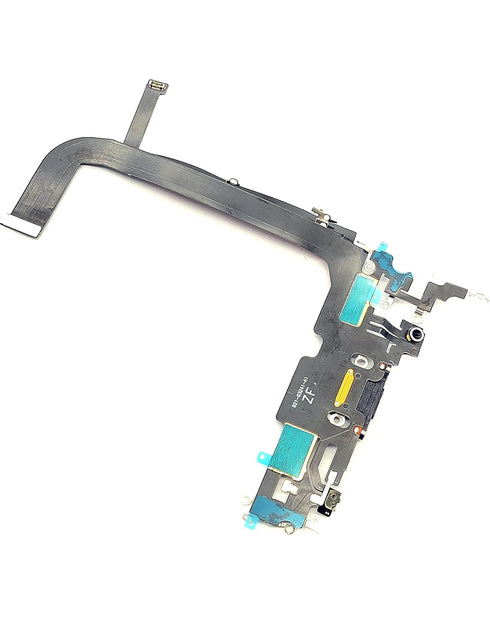 USB Dock Charging Port Flex Cable PCB Board Replacement for Apple iPhone 13 Pro Max (Black)