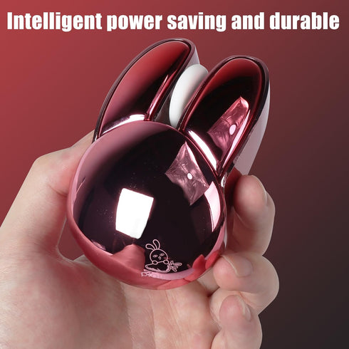 Wireless Mouse Bluetooth Cute Bunny Dual-Mode Computer Mouse, Portable Small 2.4G Optical Mouse with USB Receiver,