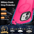 Hot Pink iPhone 11 Case: Shockproof, 13FT Drop Resistant, Translucent Matte, Strong Magnetic, Compatible with MagSafe.