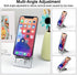Ceemiaa 16-13 S24-S8, Foldable Aluminum Phone Stand Adjustable Desk Holder for Travel & Office, Compatible with iPhone