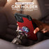 IDweel iPhone 15 Plus Case: 2-in-1 Shockproof Cover with Screen Protector, 360° Ring Holder, Camera Lens Protector, Red.