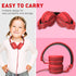 rockpapa 950 Wired Headphones for Kids Girls Boys for School with Microphone, On-Ear Foldable Corded for Laptop, Tablet