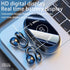 Wireless Earbuds Open Ear Clip Headphones, Air Conduction Sport Bluetooth 5.3 Headphones with LED Power Display (Yellow)