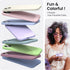 ORNARTO 14 6.1, 3 6.1 Inch-Pastel Compatible with iPhone Case Slim Liquid Silicone Layers Full Phone Covered Soft Gel