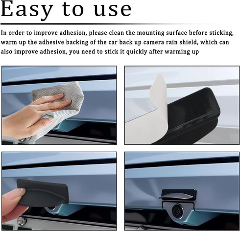 Salior New Backup Camera Rain Shield for Car,Silicone Reverse Camera for Car Rain Shield with Extended Design to Block