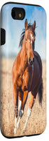 Cute Brown Horse Rider Case for iPhone SE (2020), 7, 8 - Perfect for Animal Lovers and Farm Enthusiasts!