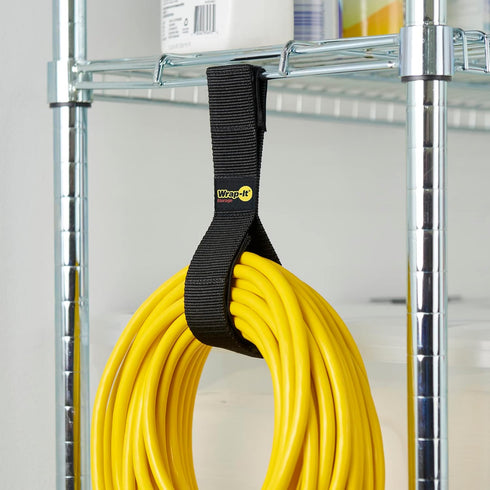 Twin-Straps by Wrap-It Storage - 16" (6-Pack) Hook and Loop Hanging Cable Wrap for Cord and Hose Storage