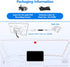 BINIZE 1080P Dash Camera, DVR Dual Car Driving Recorder with Loop Recording, Motion Detection, ADAS Distance Warning