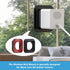 Window Mount Comaptible with Wyze Cam OG, Strong Adhesive Mounting Bracket, Window Holder Through Glass (2 Pack,Camera is Not Included)