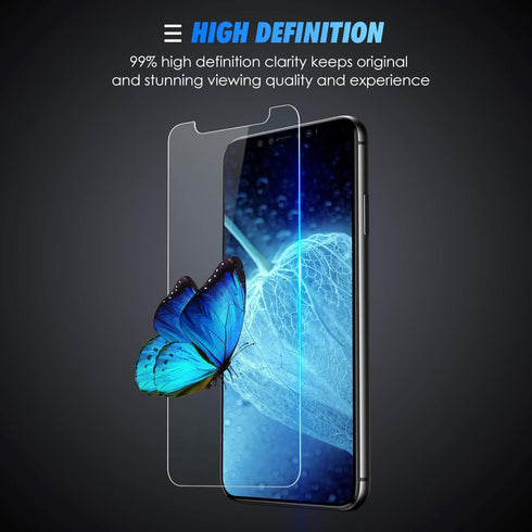 SPARIN Tempered Glass Screen Protector for iPhone 11/XR 6.1" - 4 Pack with Alignment Frame