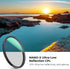 K&F Concept 55mm Ultra-Low Reflectivity Circular Polarizer Filter, Ultra-Slim High Definition Lens Filter