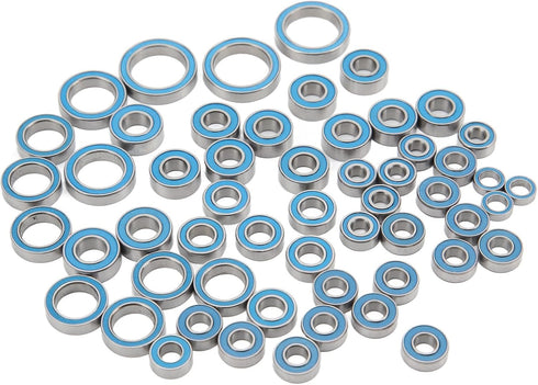 Phefop 55PCS 1/10 RC Car Bearings, Steel Sealed RC Ball Bearings Kit Remote Control Replace Parts for Remote Control