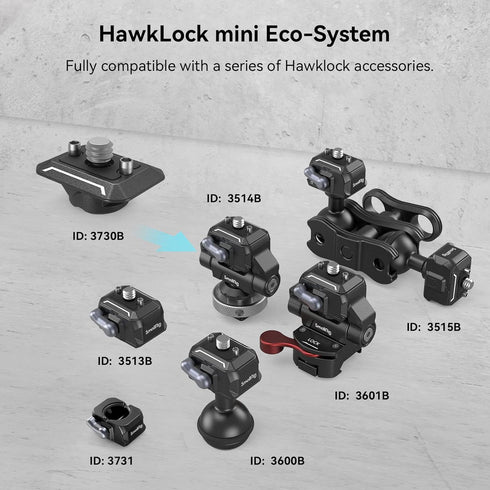 SmallRig Quick Release Plate with 1/4" Screw for Stabilizer, Action Camera, Monitor, LED Light