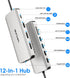 WAVLINK Station,12 1 100W USB3.0/2.0 Laptop Docking in Triple Display USB C Hub for Windows with Dual DP, HDMI, PD
