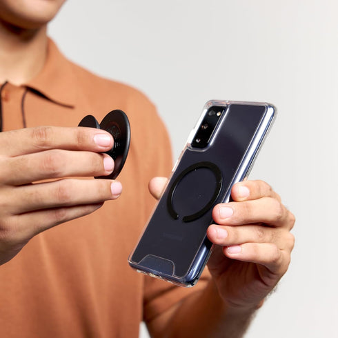 PopSockets Phone Grip Compatible with MagSafe - Adapter Ring Included, Phone Holder, Wireless Charging Compatible