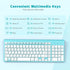 J JOYACCESS Bluetooth Wireless Keyboard, Mac Compatible Multi Device Wireless Keyboard for Laptop, Android, Windows,