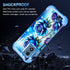 Miqala Glow in The Dark Heavy Duty Case for Moto G 5G 2024, Full Body Protection with Hard Plastic Bumper
