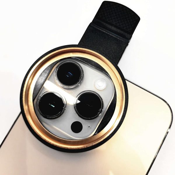 Portable Universal 52mm Thread Clip for Cell Phone Camera Assistant Lens and Effects Filters, Square Phone Lens Port