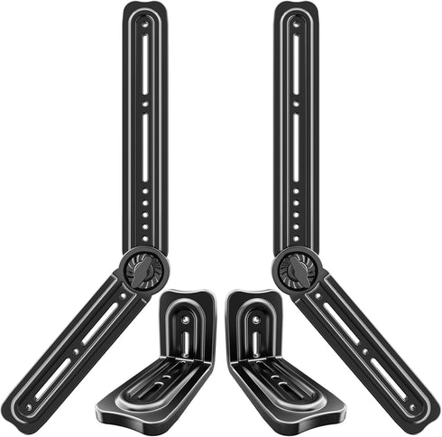 Soundbar Mount Bracket for Most Sound Bars Up to 20 Lbs, Adjustable Extension Plates and L-Shaped Hooks
