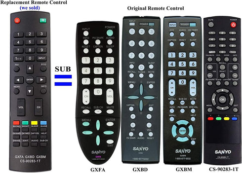New Remote MC42NS00 for Sanyo GXBD GXBM MC42NS00 CS-90283-1T GXFA Control