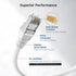 10Gbps 6A 75ft, 6A Cat6A Cable Matters Snagless Shielded Cat Ethernet Cable - Cat Cable, Cord, Ethernet Cord, White