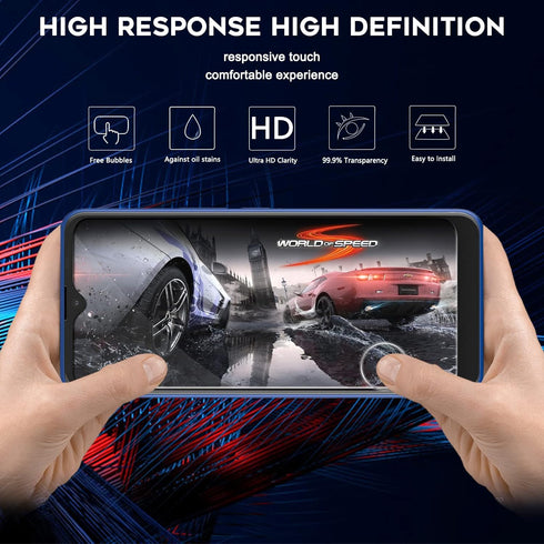 Orzero Tempered Glass Screen Protector, 3 Pack Compatible for Cricket Dream 5G, AT&T Radiant Max 5G (6.82 inch),