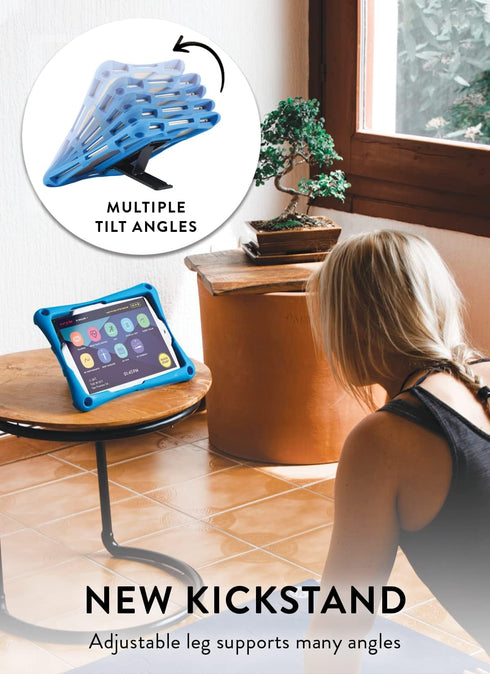 Cooper Trooper Rugged Case for 7.9, 8, 8.4, 8.7, 8.9" Tablets | Tough Kids Holder, Shock Proof Bumper Cover Bag, Stand,