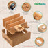 Pezin & Hulin Cell Phone Charging Stations, Bamboo Dock Organizer for Multi Devices, Tablets, Smart Watch, with Pack of