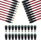 MILAPEAK 10 Pairs DC Power Pigtail Cable 12V 5A Male & Female + 10 Pairs DC Power Jack Plug Adapter Barrel Connector.