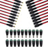 MILAPEAK 10 Pairs DC Power Pigtail Cable 12V 5A Male & Female + 10 Pairs DC Power Jack Plug Adapter Barrel Connector.