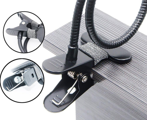 Cell Phone Holder, Universal Lazy Bracket Mobile Phone Stand, Flexible Gooseneck Long Arm Clip (Metal)