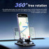 Dogary Car Dashboard Phone Holder, Rotating One-Hand Operation Bracket with Anti-Slip Base, Auto-Locking Secure